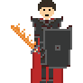 Pixel-art knight character from Habit Slayer